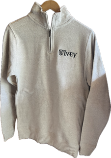 Ivey Nantucket Quarter Zip Unisex Sweater