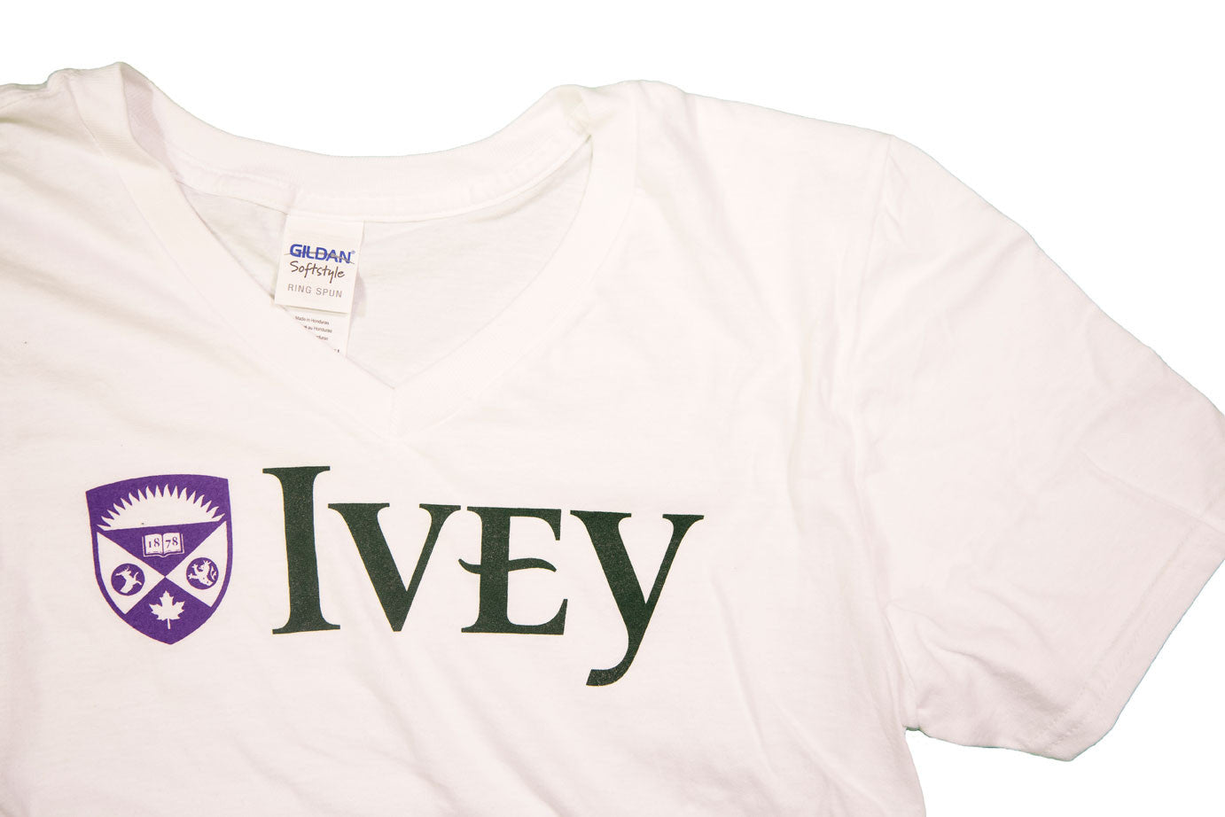 Ivey V-neck T-Shirt Close Up